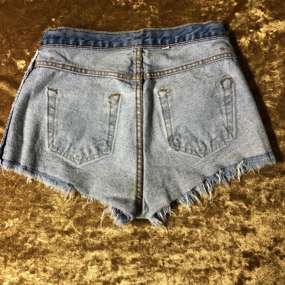 John Galt California - Denim Cutoff Shorts - Small - Picture 5 of 7